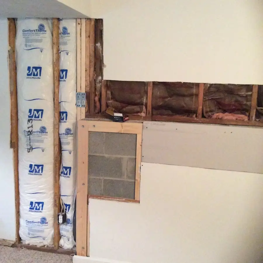 Wall insulation replacement during Contents Cleaning & Restoration in Savannah